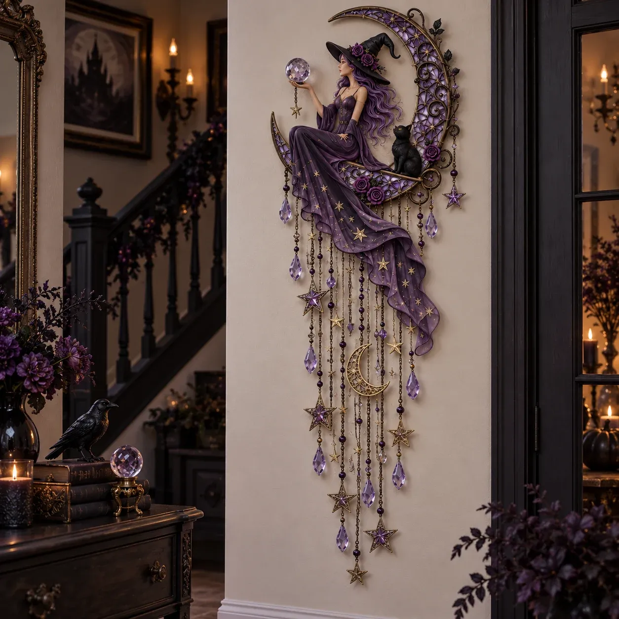 Witch moon starfall light display
