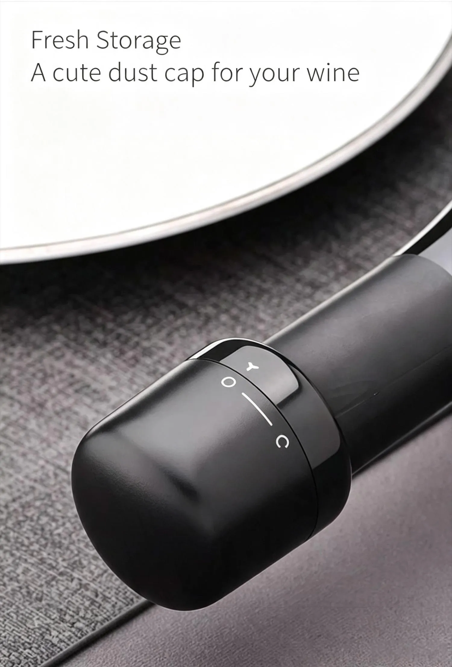 Vacuum wine stopper.Champagne and wine, red wine and liquor, sealing device with built-in vacuum function, leakproof and reusable wine stopper with vent