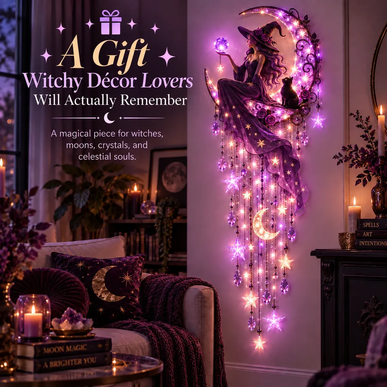 Witch Moon Starfall Wall Light gift idea