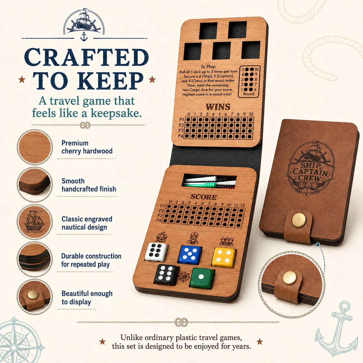 Ship, Captain, Crew game illustration